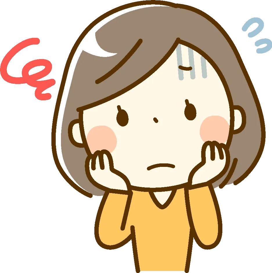 不安を抱える保護者のイラスト