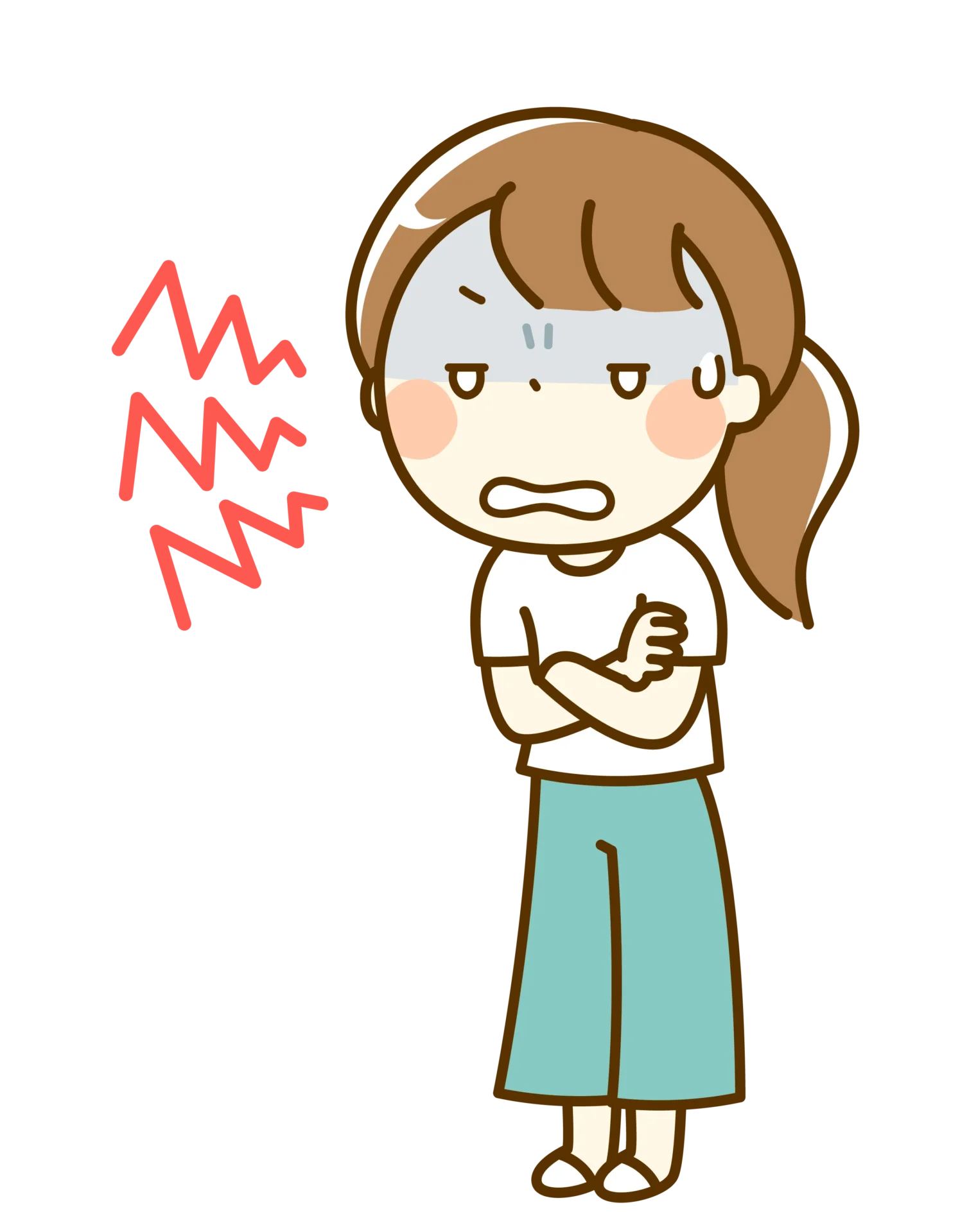 要求型の保護者のイラスト